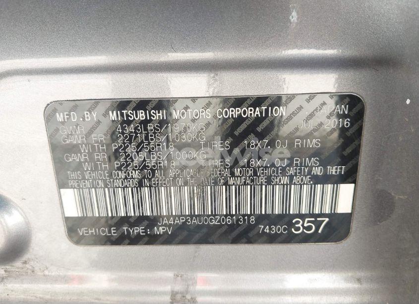 Photo 9 of 2016 Mitsubishi Outlander SPORT 2.0 ES (VIN JA4AP3AU0GZ061318)