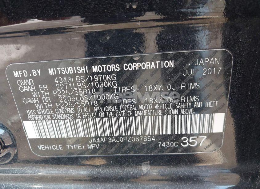 Photo 9 of 2017 Mitsubishi Outlander SPORT 2.0 ES (VIN JA4AP3AU0HZ067654)