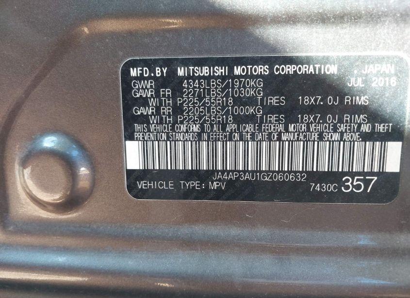 Photo 9 of 2016 Mitsubishi Outlander SPORT 2.0 ES (VIN JA4AP3AU1GZ060632)