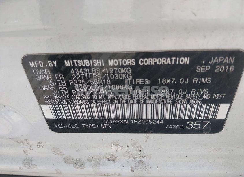 Photo 9 of 2017 Mitsubishi Outlander SPORT 2.0 ES (VIN JA4AP3AU1HZ005244)