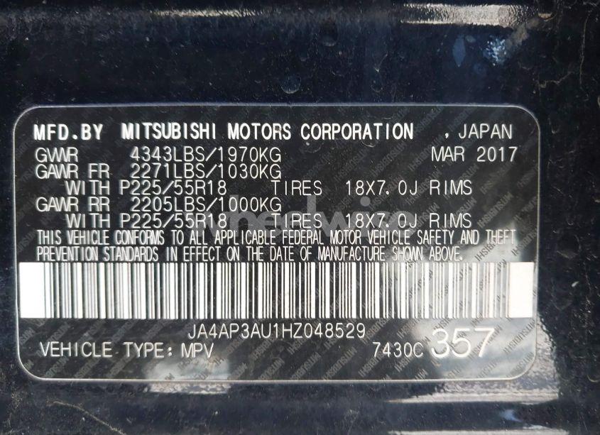 Photo 9 of 2017 Mitsubishi Outlander SPORT 2.0 ES (VIN JA4AP3AU1HZ048529)