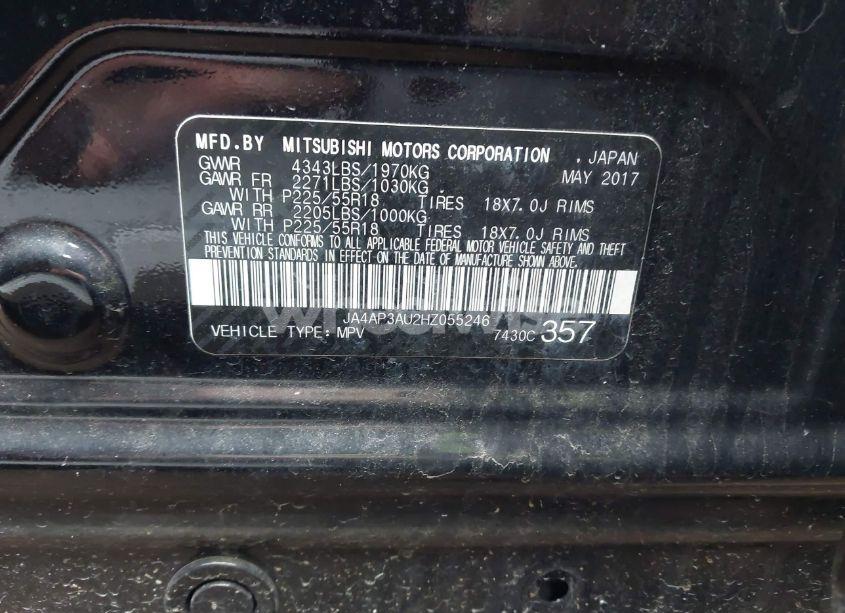 Photo 9 of 2017 Mitsubishi Outlander SPORT 2.0 ES (VIN JA4AP3AU2HZ055246)