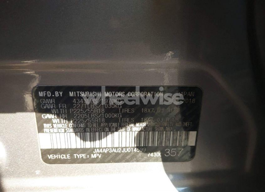 Photo 9 of 2018 Mitsubishi Outlander SPORT 2.0 LE (VIN JA4AP3AU2JU014599)