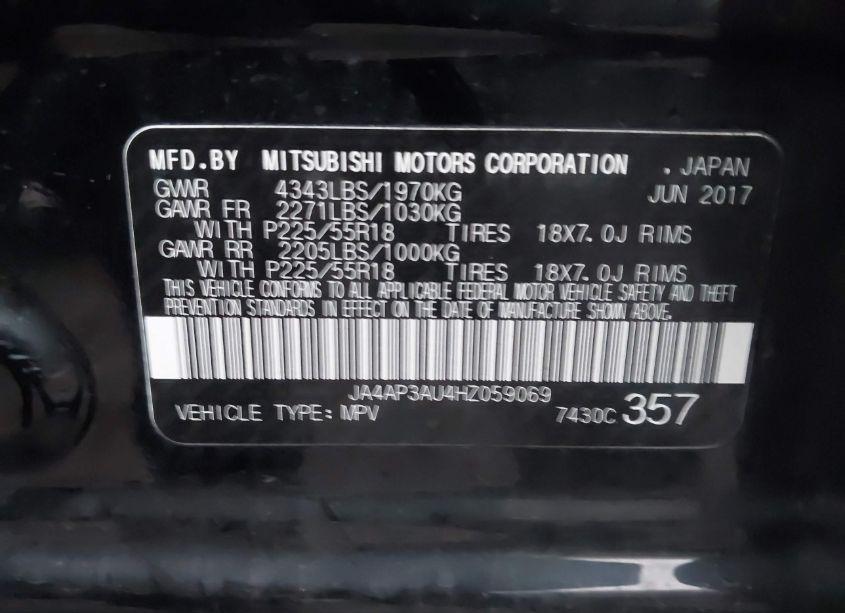 Photo 9 of 2017 Mitsubishi Outlander SPORT 2.0 ES (VIN JA4AP3AU4HZ059069)