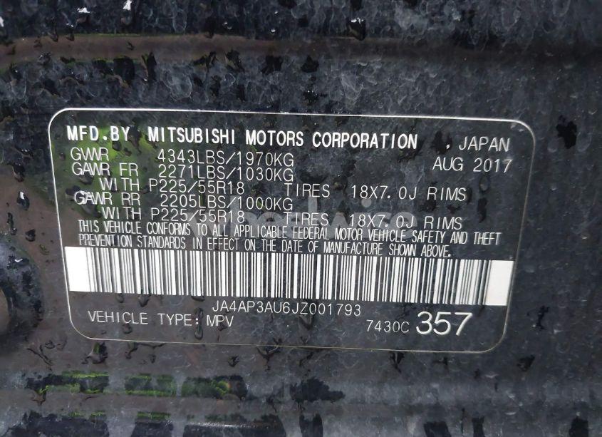 Photo 9 of 2018 Mitsubishi Outlander SPORT 2.0 ES (VIN JA4AP3AU6JZ001793)