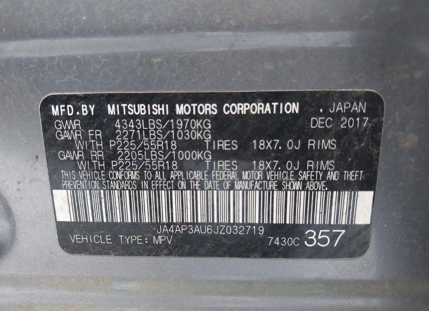 Photo 9 of 2018 Mitsubishi Outlander SPORT 2.0 ES (VIN JA4AP3AU6JZ032719)