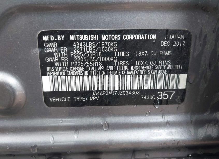 Photo 9 of 2018 Mitsubishi Outlander SPORT 2.0 ES (VIN JA4AP3AU7JZ034303)