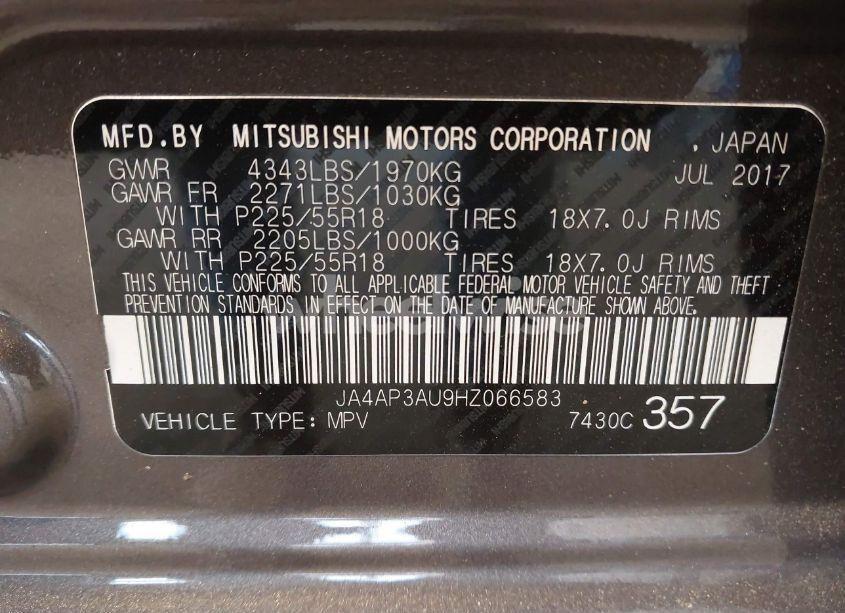 Photo 9 of 2017 Mitsubishi Outlander SPORT 2.0 LE (VIN JA4AP3AU9HZ066583)