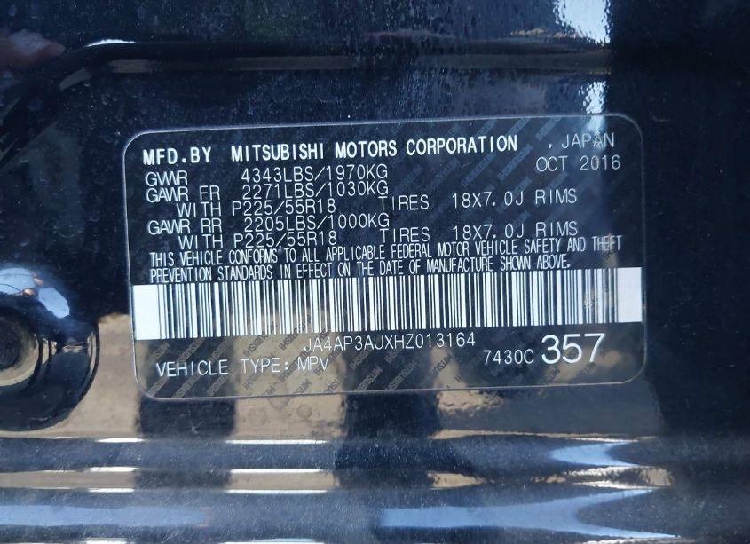Photo 9 of 2017 Mitsubishi Outlander SPORT 2.0 ES/2.0 LE (VIN JA4AP3AUXHZ013164)