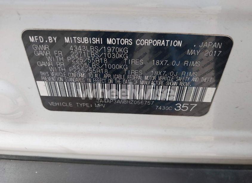 Photo 9 of 2017 Mitsubishi Outlander SPORT 2.4 SE (VIN JA4AP3AW8HZ056757)