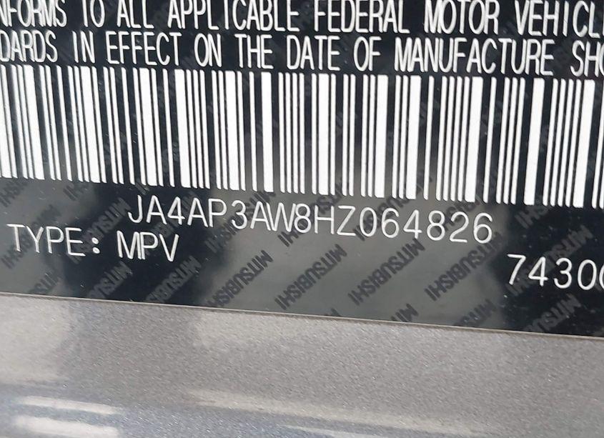 Photo 9 of 2017 Mitsubishi Outlander SPORT 2.4 SE (VIN JA4AP3AW8HZ064826)