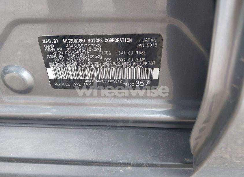 Photo 9 of 2018 Mitsubishi Outlander SPORT 2.4 SEL (VIN JA4AP4AW6JU002642)