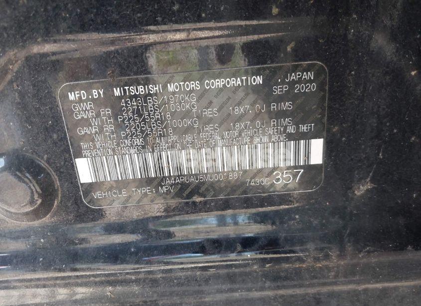 Photo 9 of 2021 Mitsubishi Outlander SPORT 2.0 ES 2WD (VIN JA4APUAU5MU001887)