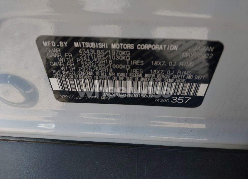 Photo 9 of 2022 Mitsubishi Outlander SPORT 2.0 BE 2WD/2.0 ES 2WD/2.0 LE 2WD/2.0 S 2WD (VIN JA4APUAU7NU015887)