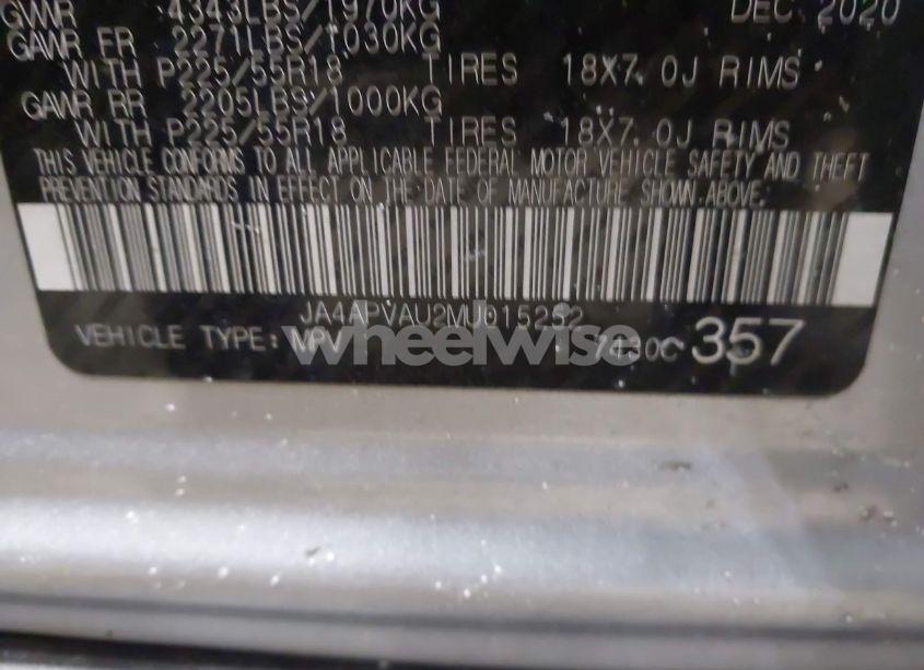 Photo 9 of 2021 Mitsubishi Outlander SPORT 2.0 SE 2WD (VIN JA4APVAU2MU015252)