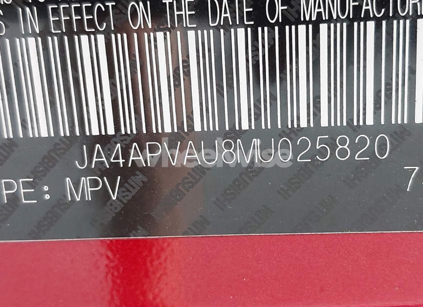 Photo 9 of 2021 Mitsubishi Outlander SPORT 2.0 SE 2WD (VIN JA4APVAU8MU025820)