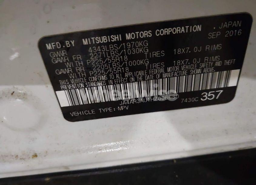 Photo 9 of 2017 Mitsubishi Outlander SPORT 2.0 ES (VIN JA4AR3AU1HZ006680)