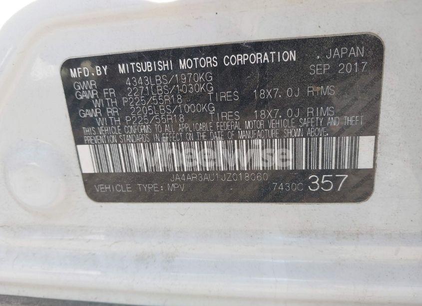 Photo 9 of 2018 Mitsubishi Outlander SPORT 2.0 ES (VIN JA4AR3AU1JZ018060)