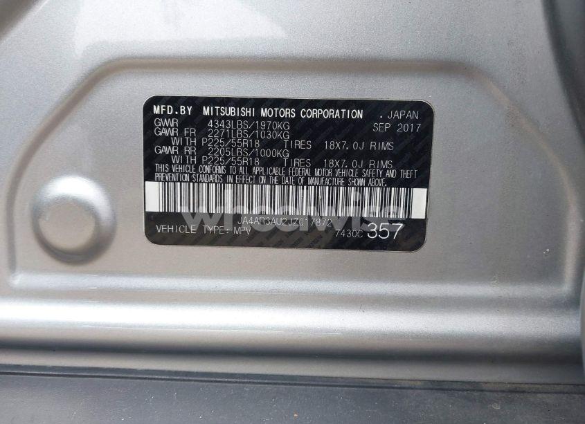 Photo 9 of 2018 Mitsubishi Outlander SPORT 2.0 ES (VIN JA4AR3AU2JZ017872)