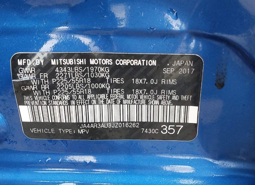 Photo 9 of 2018 Mitsubishi Outlander SPORT 2.0 ES (VIN JA4AR3AU3JZ016262)
