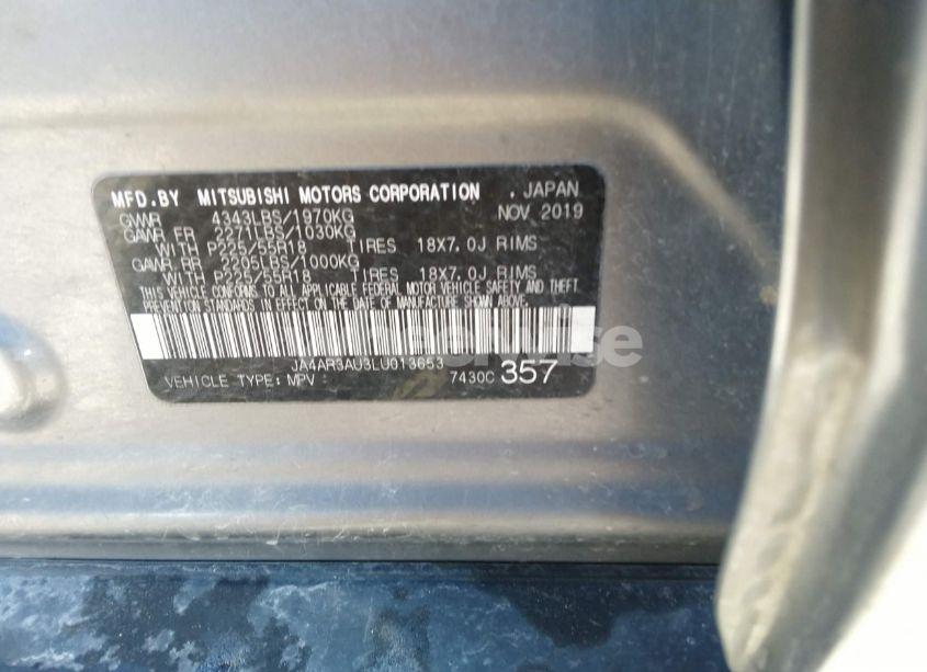 Photo 9 of 2020 Mitsubishi Outlander SPORT 2.0 BE (VIN JA4AR3AU3LU013653)