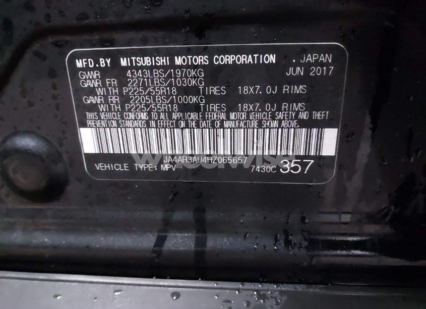 Photo 9 of 2017 Mitsubishi Outlander SPORT 2.0 ES (VIN JA4AR3AU4HZ065657)