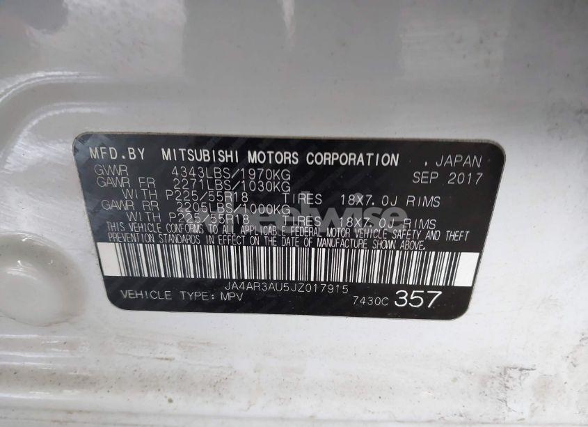 Photo 9 of 2018 Mitsubishi Outlander SPORT 2.0 ES (VIN JA4AR3AU5JZ017915)