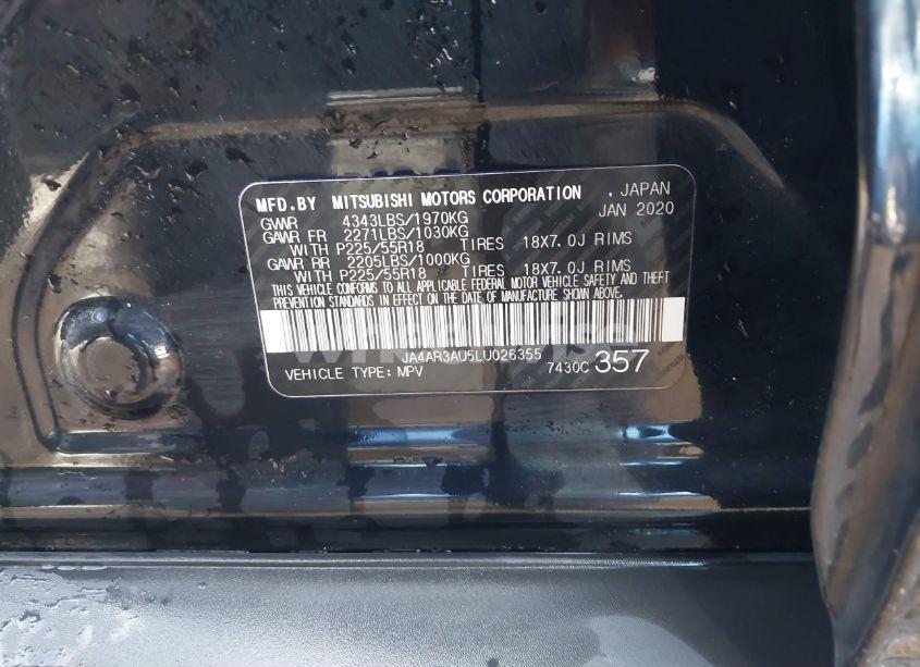 Photo 9 of 2020 Mitsubishi Outlander SPORT 2.0 ES AWC (VIN JA4AR3AU5LU026355)