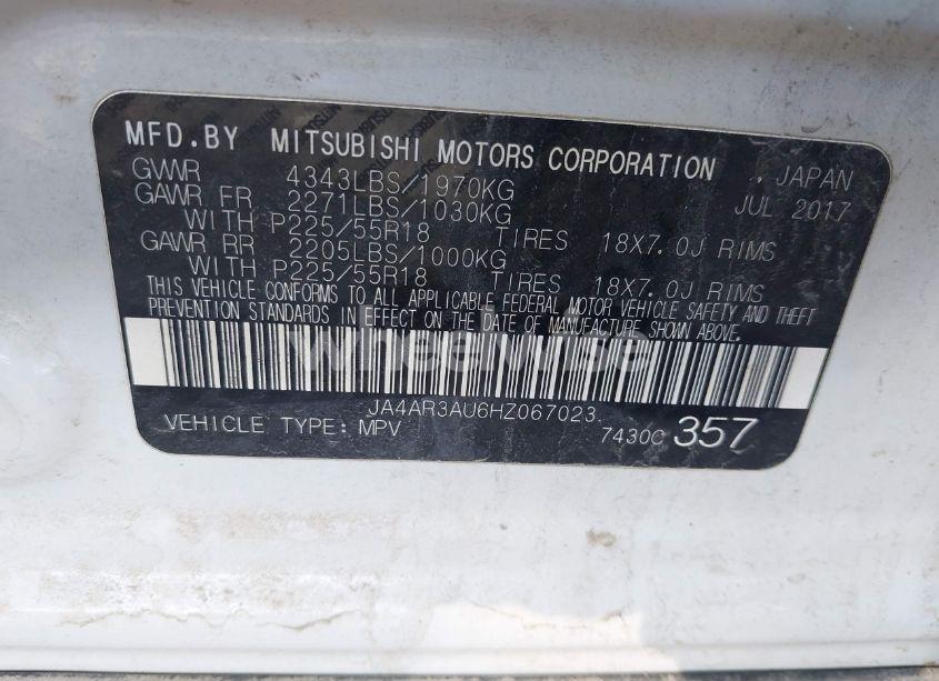 Photo 9 of 2017 Mitsubishi Outlander SPORT 2.0 ES (VIN JA4AR3AU6HZ067023)