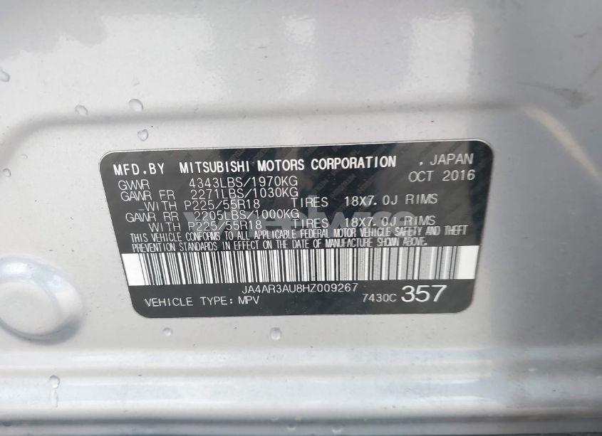 Photo 9 of 2017 Mitsubishi Outlander SPORT 2.0 ES/2.0 LE (VIN JA4AR3AU8HZ009267)