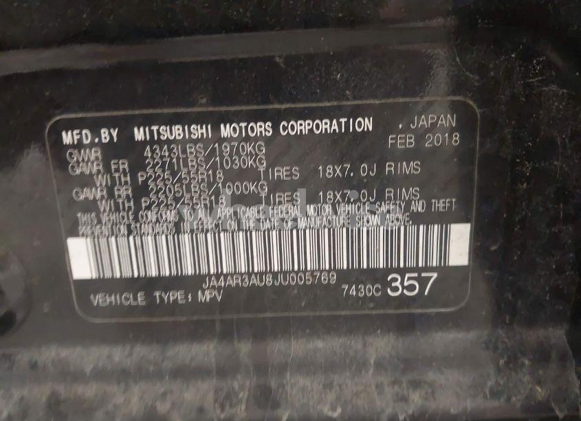 Photo 9 of 2018 Mitsubishi Outlander SPORT 2.0 LE (VIN JA4AR3AU8JU005769)