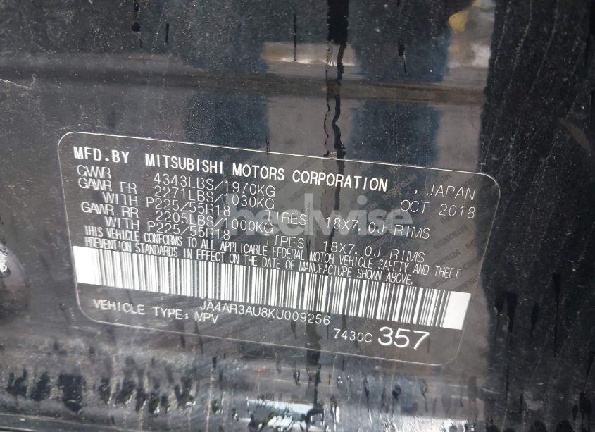 Photo 9 of 2019 Mitsubishi Outlander SPORT 2.0 LE (VIN JA4AR3AU8KU009256)