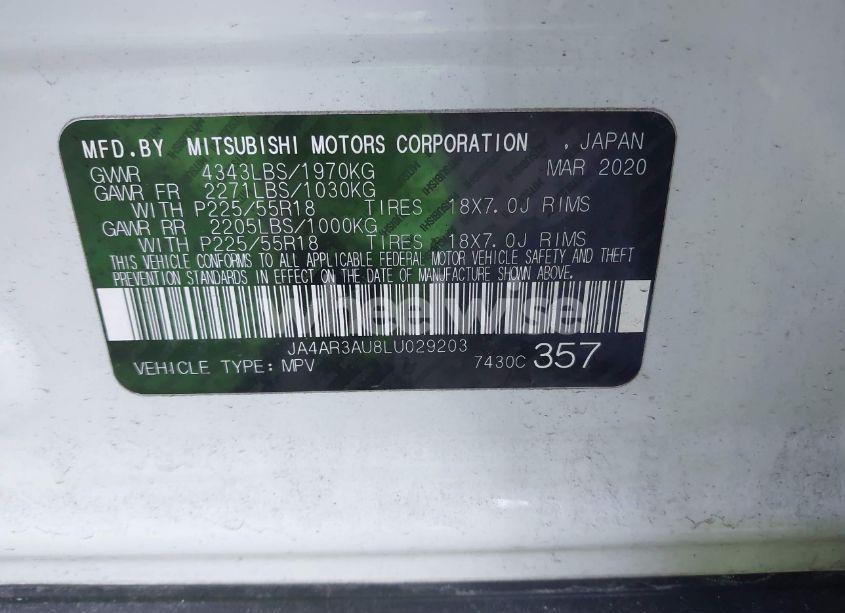 Photo 9 of 2020 Mitsubishi Outlander SPORT 2.0 BE AWC/2.0 ES AWC/2.0 SE AWC/2.0 SP AWC (VIN JA4AR3AU8LU029203)