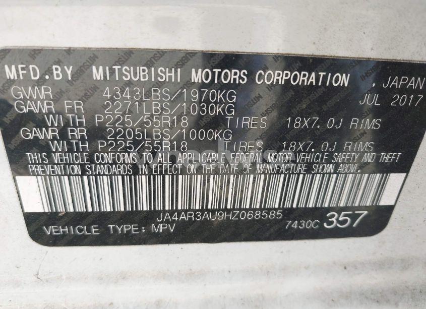 Photo 9 of 2017 Mitsubishi Outlander SPORT 2.0 LE (VIN JA4AR3AU9HZ068585)