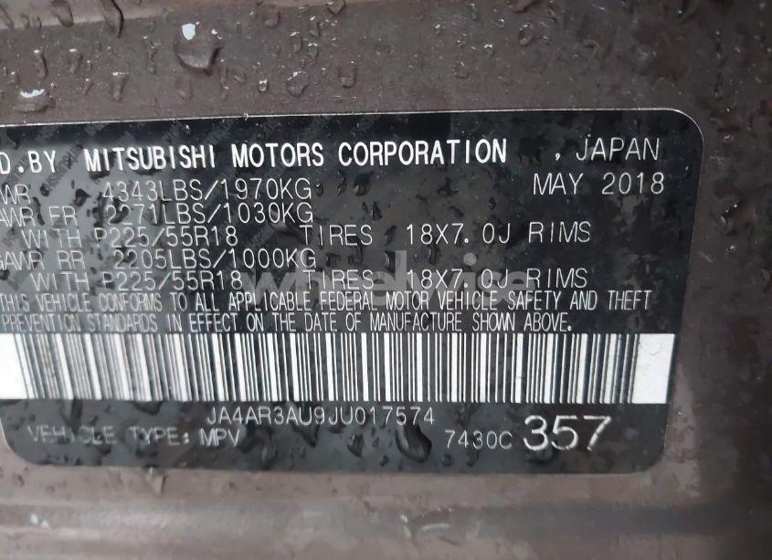 Photo 9 of 2018 Mitsubishi Outlander SPORT 2.0 ES/2.0 LE (VIN JA4AR3AU9JU017574)