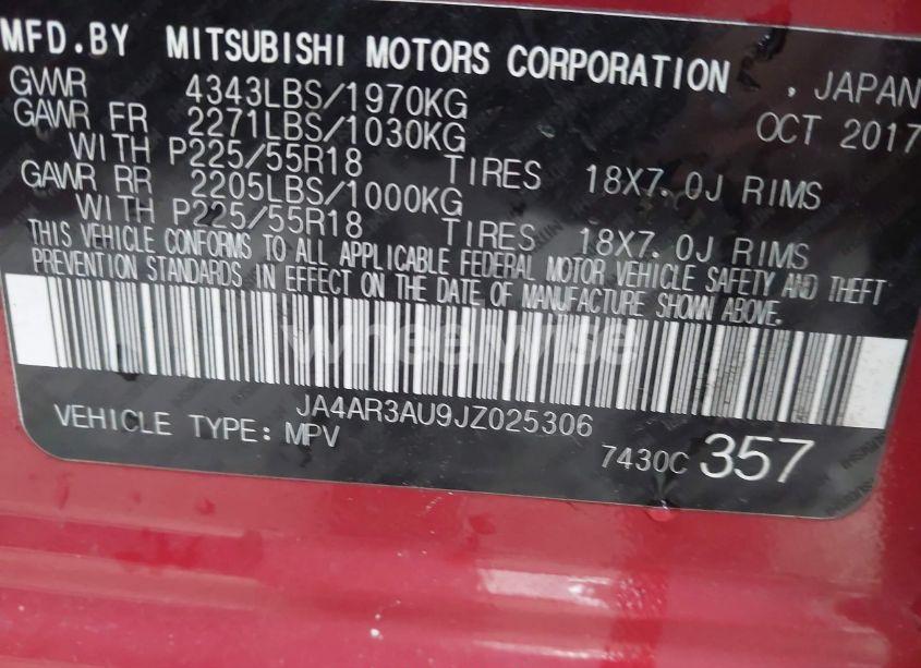 Photo 9 of 2018 Mitsubishi Outlander SPORT 2.0 ES (VIN JA4AR3AU9JZ025306)