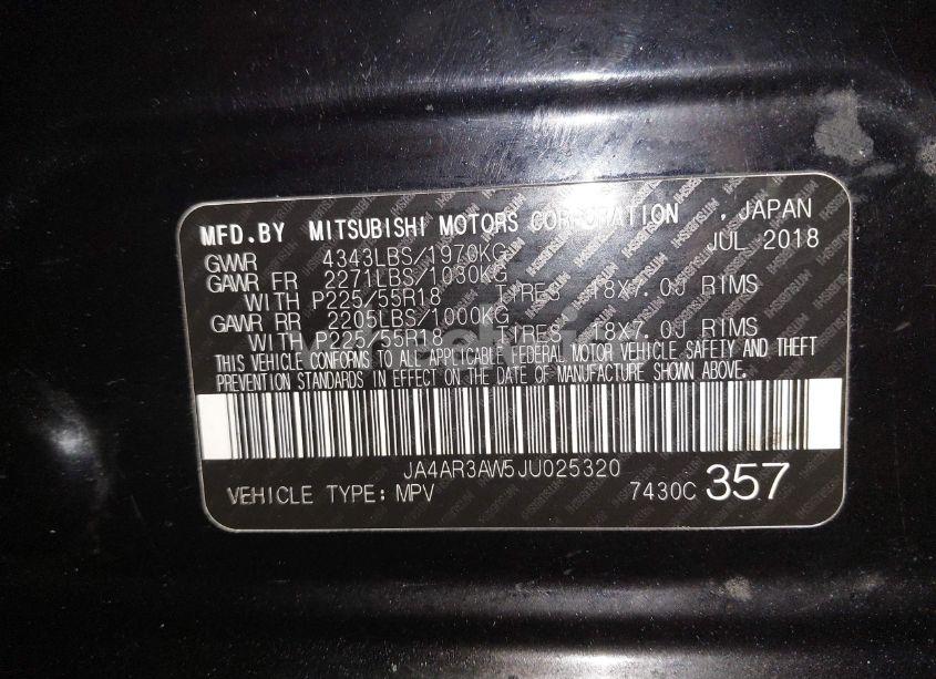 Photo 9 of 2018 Mitsubishi Outlander SPORT 2.4 SE (VIN JA4AR3AW5JU025320)