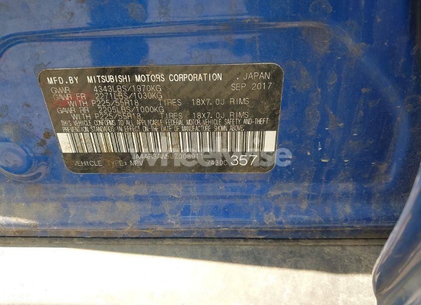 Photo 9 of 2018 Mitsubishi Outlander SPORT 2.4 SE (VIN JA4AR3AW5JZ008911)