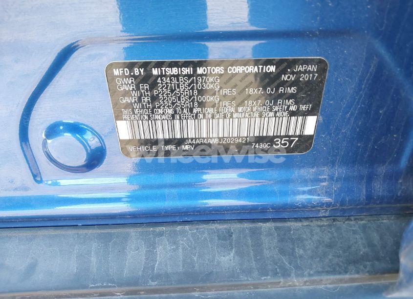 Photo 9 of 2018 Mitsubishi Outlander SPORT 2.4 SEL (VIN JA4AR4AW8JZ029421)