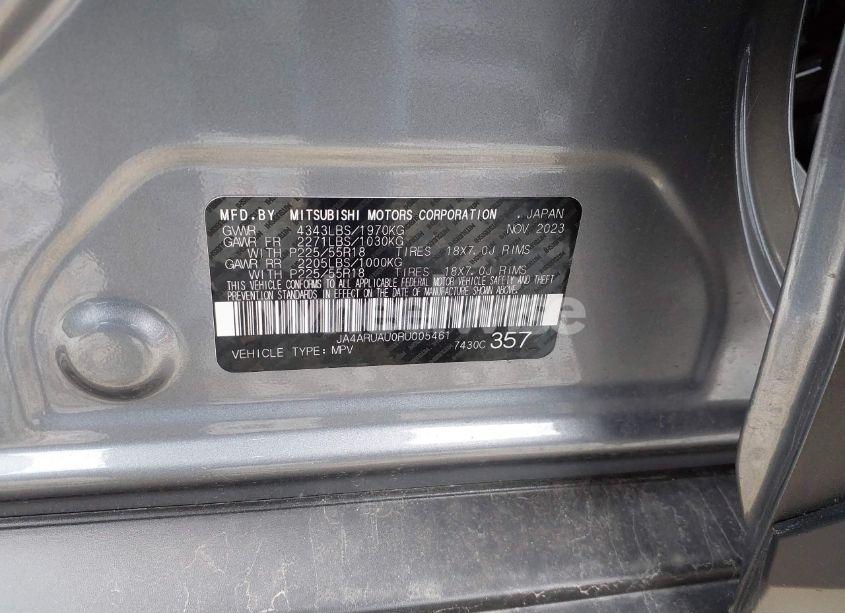 Photo 9 of 2024 Mitsubishi Outlander SPORT 2.0 TRAIL EDITION (VIN JA4ARUAU0RU005461)