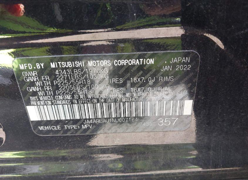 Photo 9 of 2022 Mitsubishi Outlander SPORT 2.0 BE /2.0 ES /2.0 LE /2.0 SE /2.0 SE SPECIAL EDITION (VIN JA4ARUAU1NU007164)