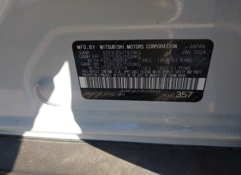 Photo 9 of 2024 Mitsubishi Outlander SPORT 2.0 ES AWC/2.0 LE AWC/2.0 RALLIART AWC/2.0 S AWC/2.0 SE AWC (VIN JA4ARUAU1RU008661)