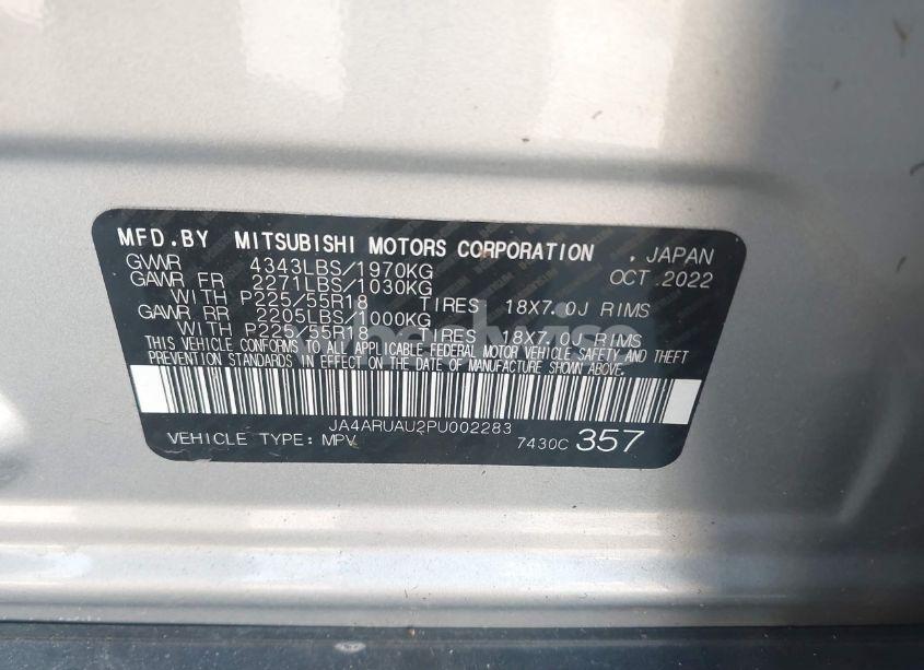 Photo 9 of 2023 Mitsubishi Outlander SPORT 2.0 ES AWC/2.0 LE AWC/2.0 RALLIART AWC/2.0 S AWC/2.0 SE AWC (VIN JA4ARUAU2PU002283)