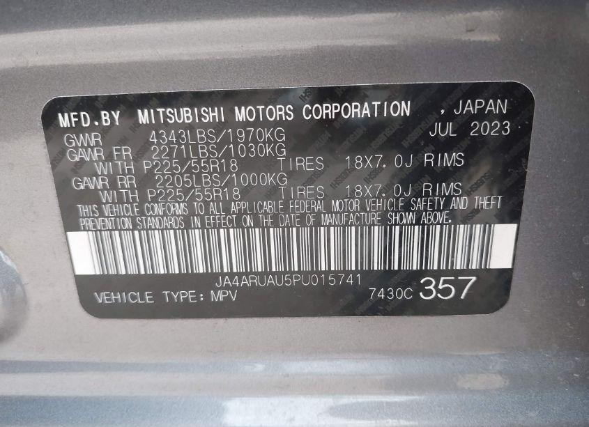 Photo 9 of 2023 Mitsubishi Outlander SPORT 2.0 ES /2.0 LE /2.0 RALLIART /2.0 S /2.0 SE (VIN JA4ARUAU5PU015741)