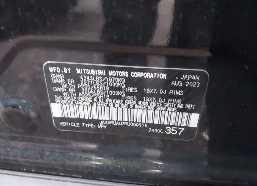 Photo 9 of 2024 Mitsubishi Outlander SPORT 2.0 ES (VIN JA4ARUAU7RU000919)