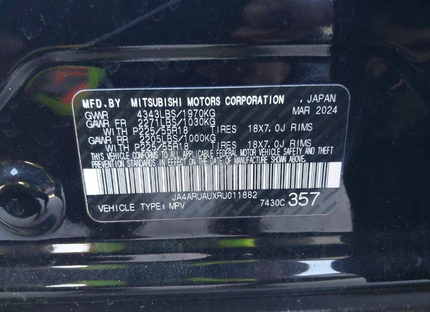 Photo 9 of 2024 Mitsubishi Outlander SPORT 2.0 ES AWC/2.0 LE AWC/2.0 RALLIART AWC/2.0 S AWC/2.0 SE AWC (VIN JA4ARUAUXRU011882)