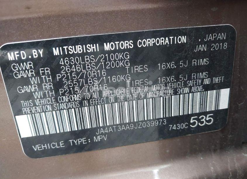 Photo 9 of 2018 Mitsubishi Eclipse CROSS ES (VIN JA4AT3AA9JZ039973)