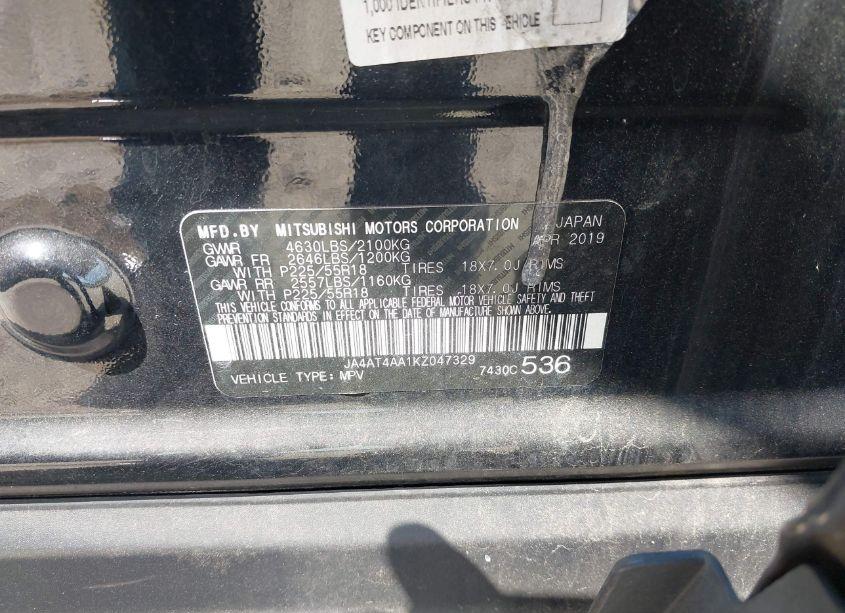 Photo 9 of 2019 Mitsubishi Eclipse CROSS LE (VIN JA4AT4AA1KZ047329)