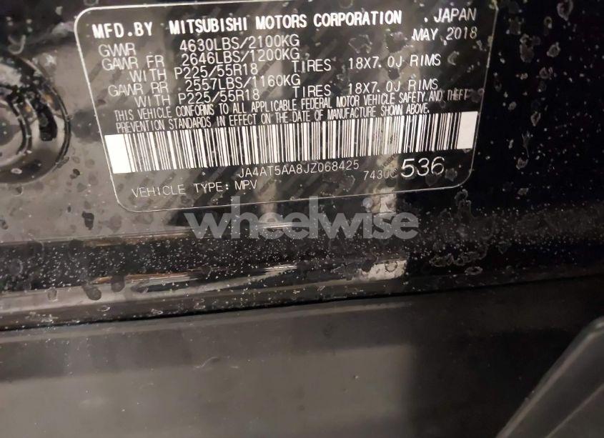 Photo 9 of 2018 Mitsubishi Eclipse CROSS SEL (VIN JA4AT5AA8JZ068425)