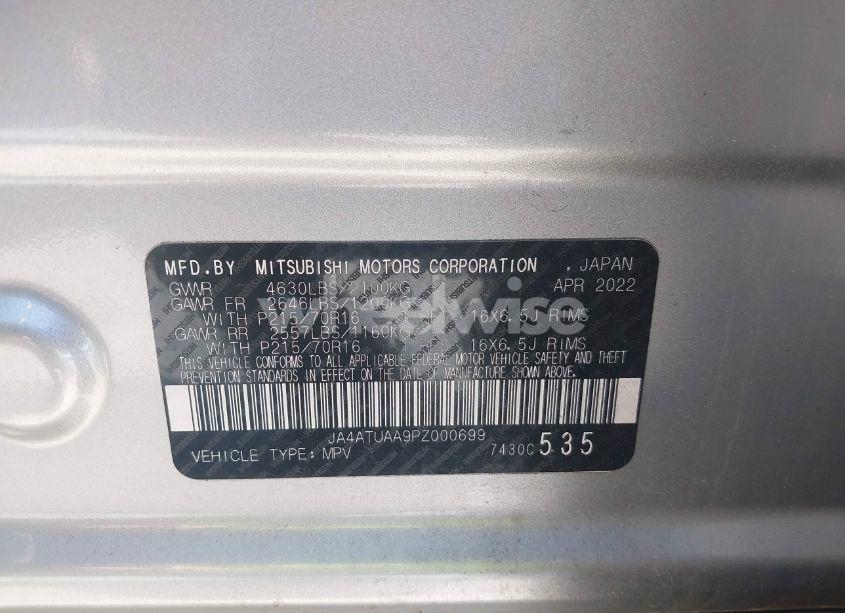 Photo 9 of 2023 Mitsubishi Eclipse CROSS ES S-AWC (VIN JA4ATUAA9PZ000699)